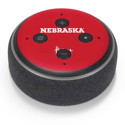 University of Nebraska Red Amazon Echo Dot Skin
