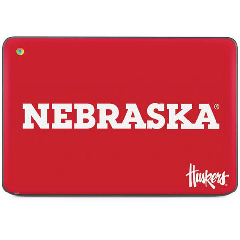 University of Nebraska Red HP Chromebook Skin