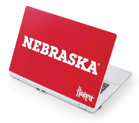 University of Nebraska Red Acer Chromebook Skin