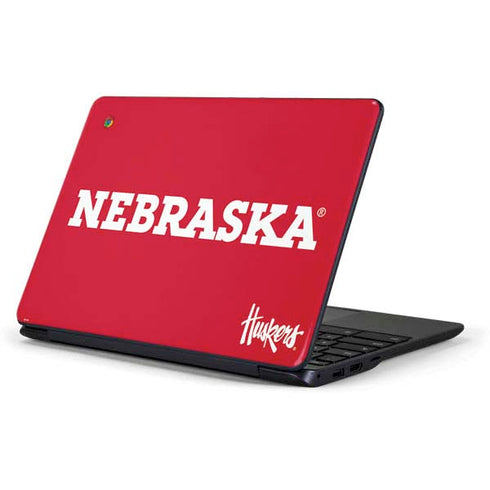 University of Nebraska Red Samsung Chromebook Skin