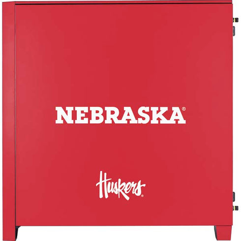 University of Nebraska Red Corsair 4000D Tempered Glass Mid-Tower ATX Case Skin
