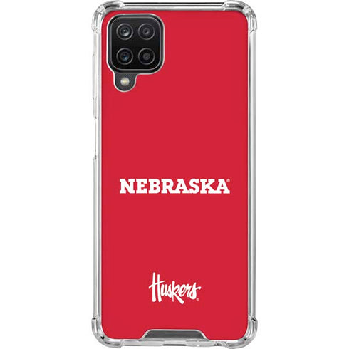 University of Nebraska Red Galaxy A12 Clear Case
