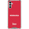 University of Nebraska Red Galaxy A13 5G Clear Case