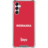 University of Nebraska Red Galaxy A14 5G Clear Case