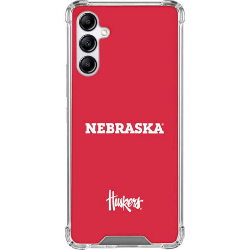 University of Nebraska Red Galaxy A15 5G Clear Case
