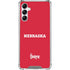 University of Nebraska Red Galaxy A15 5G Clear Case