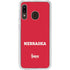 University of Nebraska Red Galaxy A20 Clear Case