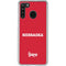 University of Nebraska Red Galaxy A21 Clear Case