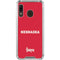 University of Nebraska Red Galaxy A30 Clear Case