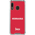 University of Nebraska Red Galaxy A30 Clear Case