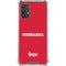 University of Nebraska Red Galaxy A32 5G Clear Case
