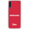 University of Nebraska Red Galaxy A50 Clear Case