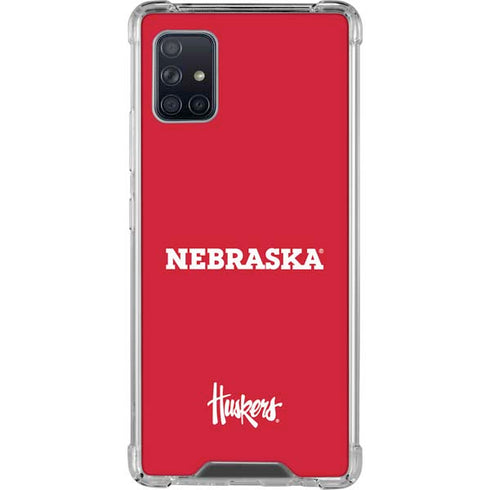 University of Nebraska Red Galaxy A51 5G Clear Case