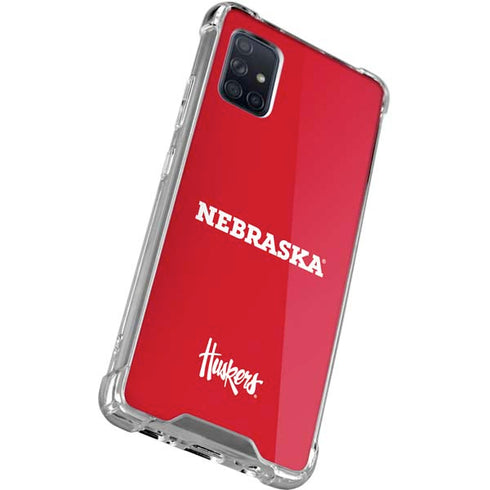University of Nebraska Red Galaxy A51 5G Clear Case