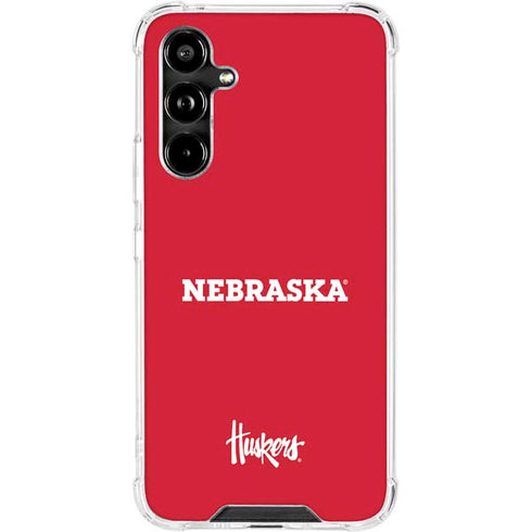 University of Nebraska Red Galaxy A54 5G Clear Case