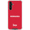 University of Nebraska Red Galaxy A54 5G Clear Case