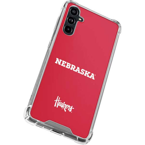 University of Nebraska Red Galaxy A54 5G Clear Case