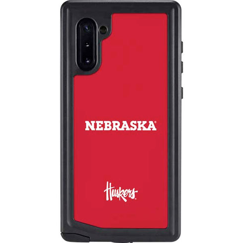 University of Nebraska Red Galaxy Note 10 Waterproof Case
