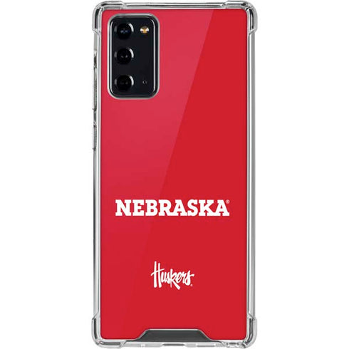 University of Nebraska Red Galaxy Note20 5G Clear Case