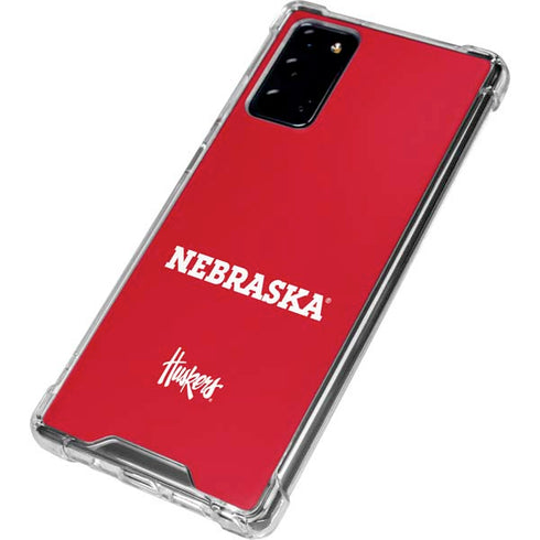 University of Nebraska Red Galaxy Note20 5G Clear Case