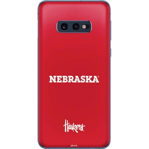 University of Nebraska Red Galaxy S10e Skin