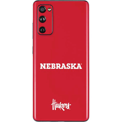 University of Nebraska Red Galaxy S20 Fan Edition Skin