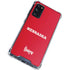 University of Nebraska Red Galaxy S20 FE Clear Case