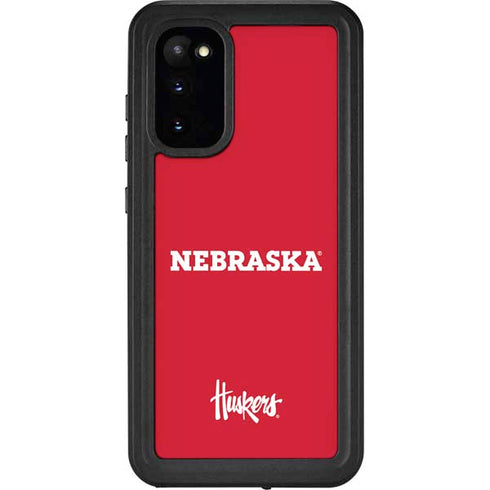 University of Nebraska Red Galaxy S20 Waterproof Case