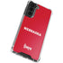 University of Nebraska Red Galaxy S21 FE Clear Case