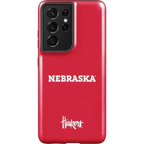 University of Nebraska Red Galaxy S21 Ultra 5G Pro Case