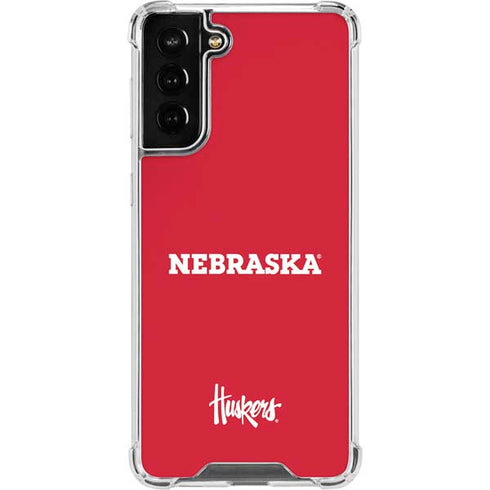 University of Nebraska Red Galaxy S22 Plus Clear Case
