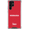 University of Nebraska Red Galaxy S22 Ultra Clear Case