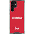 University of Nebraska Red Galaxy S22 Ultra Clear Case