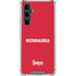 University of Nebraska Red Galaxy S23 FE Clear Case