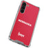 University of Nebraska Red Galaxy S23 Plus Clear Case