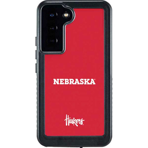 University of Nebraska Red Galaxy S23 Plus Waterproof Case
