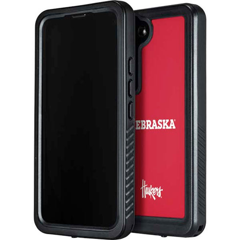 University of Nebraska Red Galaxy S23 Plus Waterproof Case