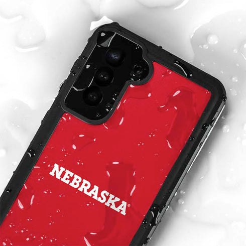 University of Nebraska Red Galaxy S23 Plus Waterproof Case