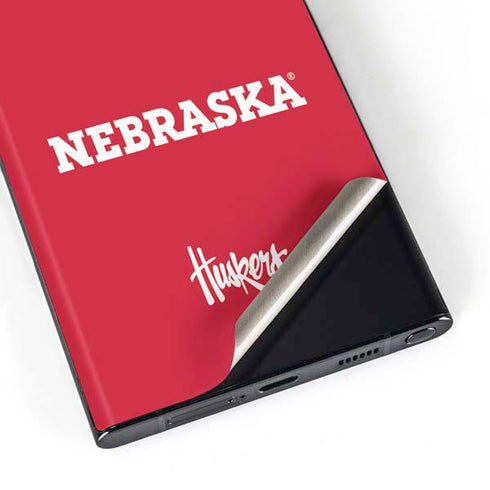 University of Nebraska Red Galaxy S23 Ultra Skin
