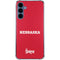 University of Nebraska Red Galaxy S24 Clear Case