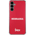 University of Nebraska Red Galaxy S24 Plus Clear Case