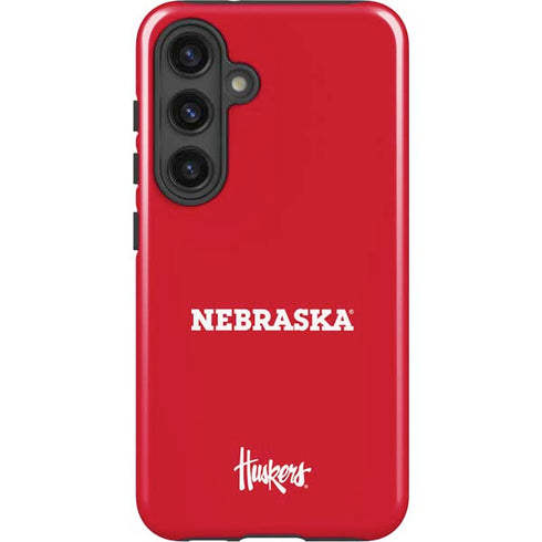 University of Nebraska Red Galaxy S24 Plus Impact Case