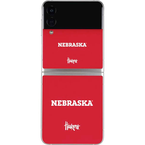 University of Nebraska Red Galaxy Z Flip3 5G Skin