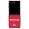 University of Nebraska Red Galaxy Z Flip5 5G Clear Case