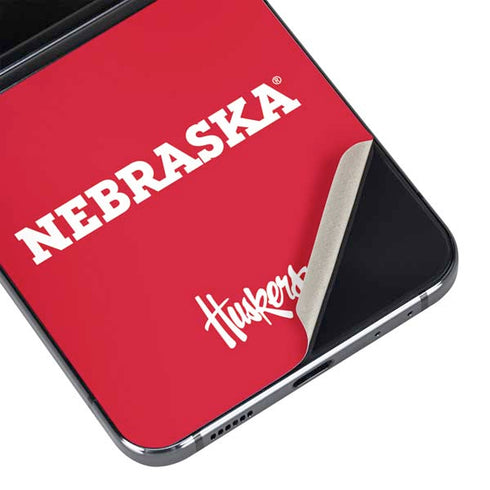 University of Nebraska Red Galaxy Z Flip5 5G Skin