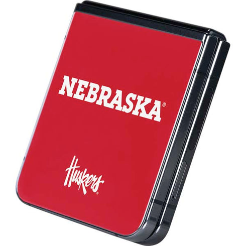 University of Nebraska Red Galaxy Z Flip5 5G Skin