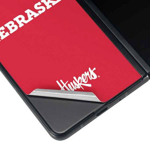 University of Nebraska Red Galaxy Z Fold4 5G Skin
