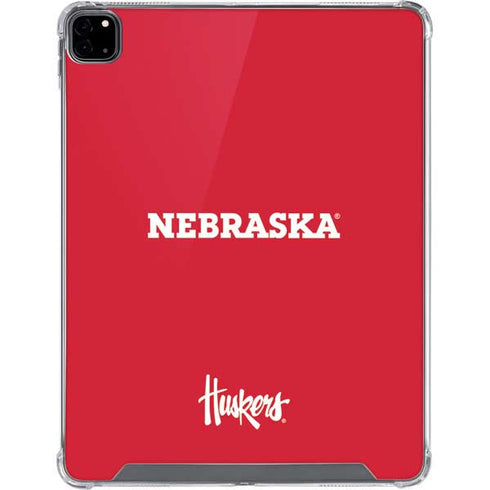 University of Nebraska Red iPad Pro 12.9in (2020) Clear Case