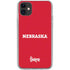 University of Nebraska Red iPhone 11 Clear Case