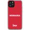 University of Nebraska Red iPhone 11 Pro Clear Case